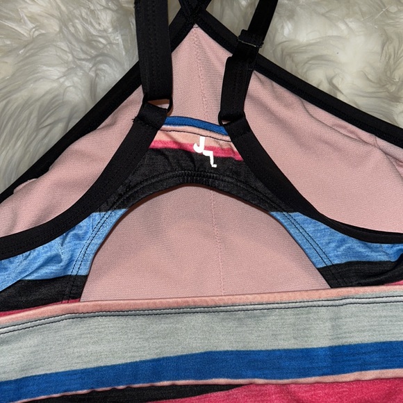 New! JoyLab Striped Halter Swim Top - Picture 3 of 5